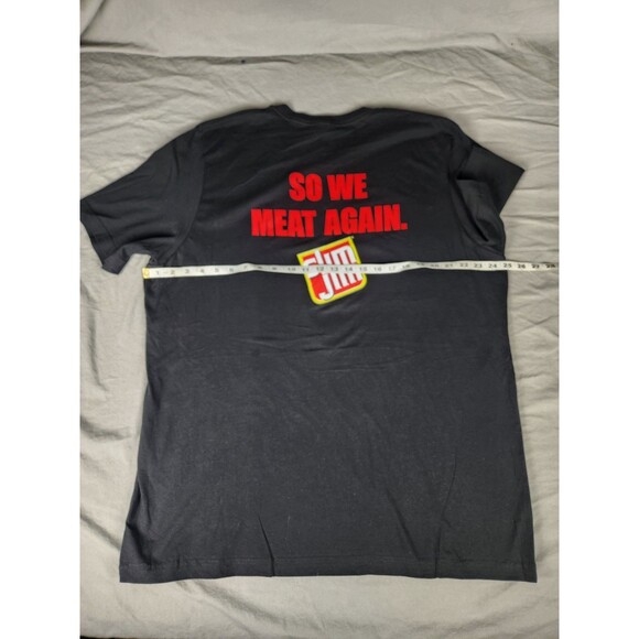 Slim Jim Double Sided T-Shirt XXL "So We Meat Again" Funny Adult BLACK Size XXL - Picture 6 of 11